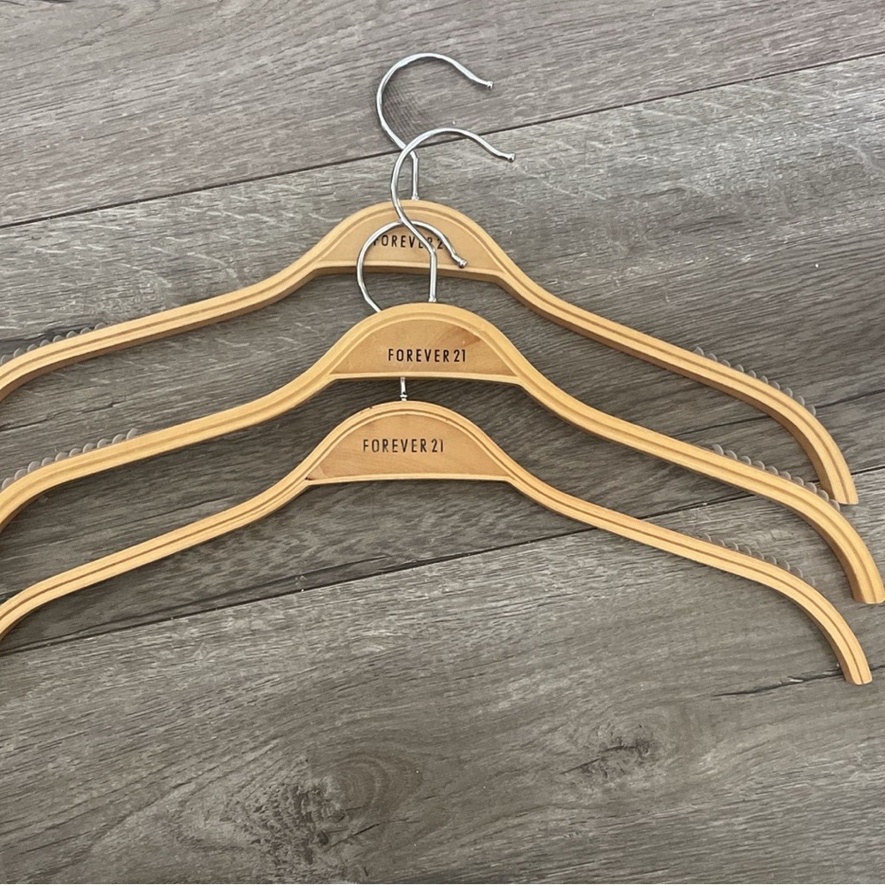 Forever 21 Wooden Hangers Qty 50
